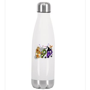 American Sign Language Boo Asl Halloween For Gift Stainless Steel Insulated Water Bottle