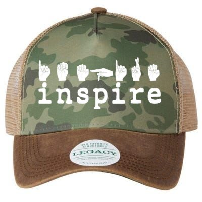 ASL Sign Langage Inspire Legacy Tie Dye Trucker Hat