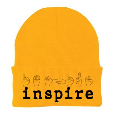 ASL Sign Langage Inspire Knit Cap Winter Beanie