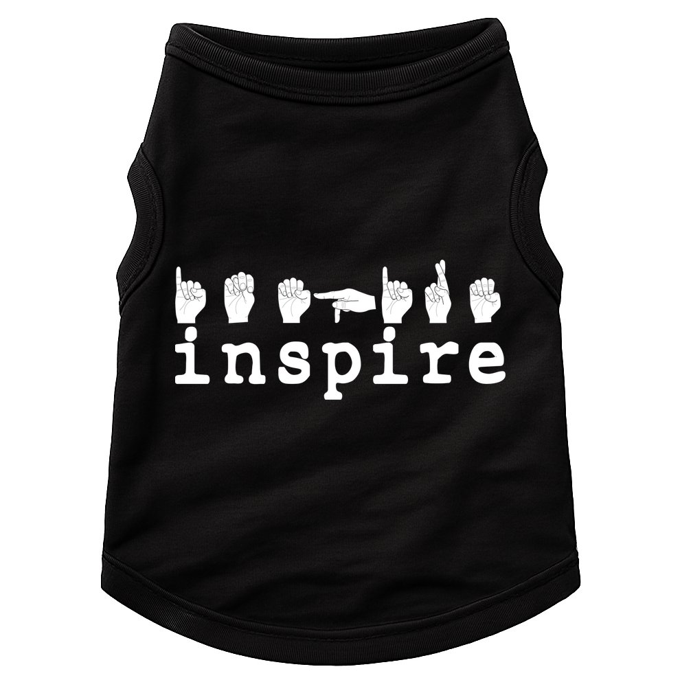 ASL Sign Langage Inspire Doggie Tank