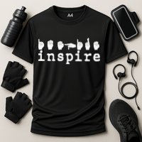 ASL Sign Langage Inspire Performance Shirt