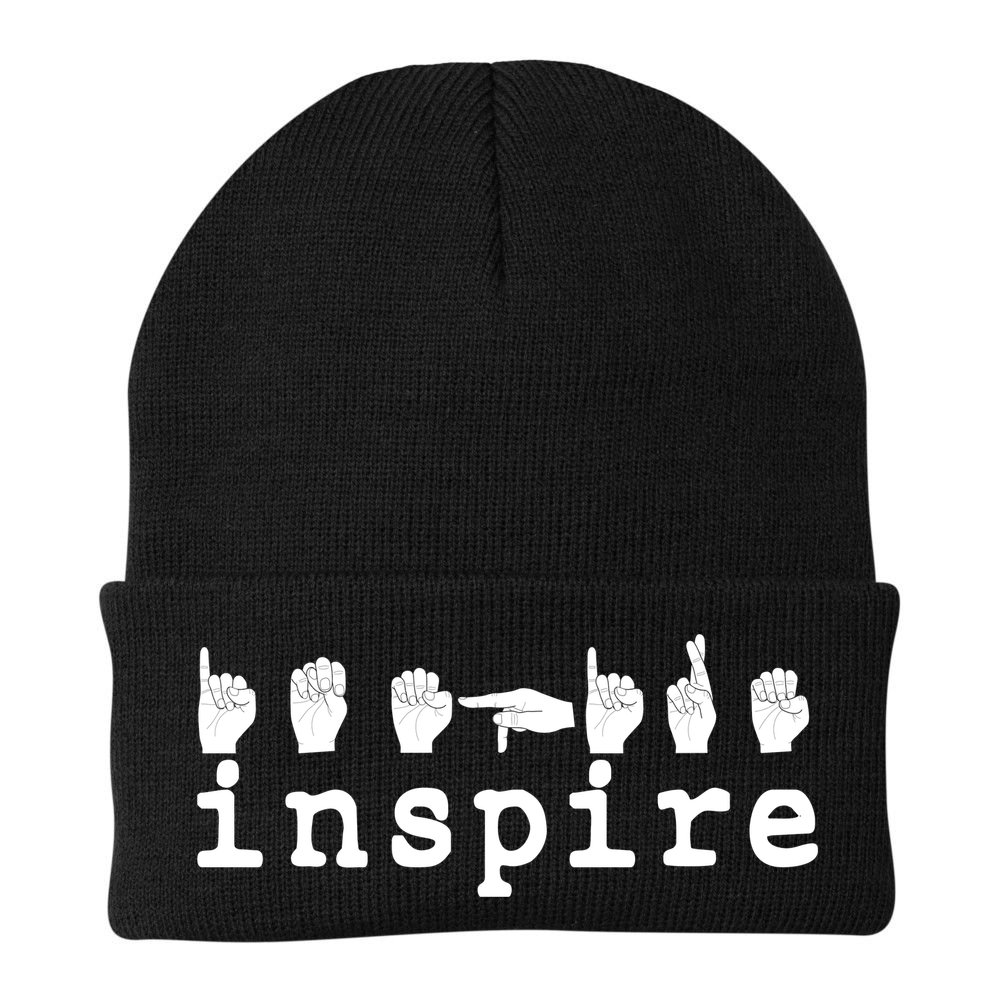 ASL Sign Langage Inspire Beanie