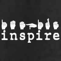 ASL Sign Langage Inspire Large Microfiber Waffle Golf Towel