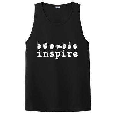 ASL Sign Langage Inspire PosiCharge Competitor Tank