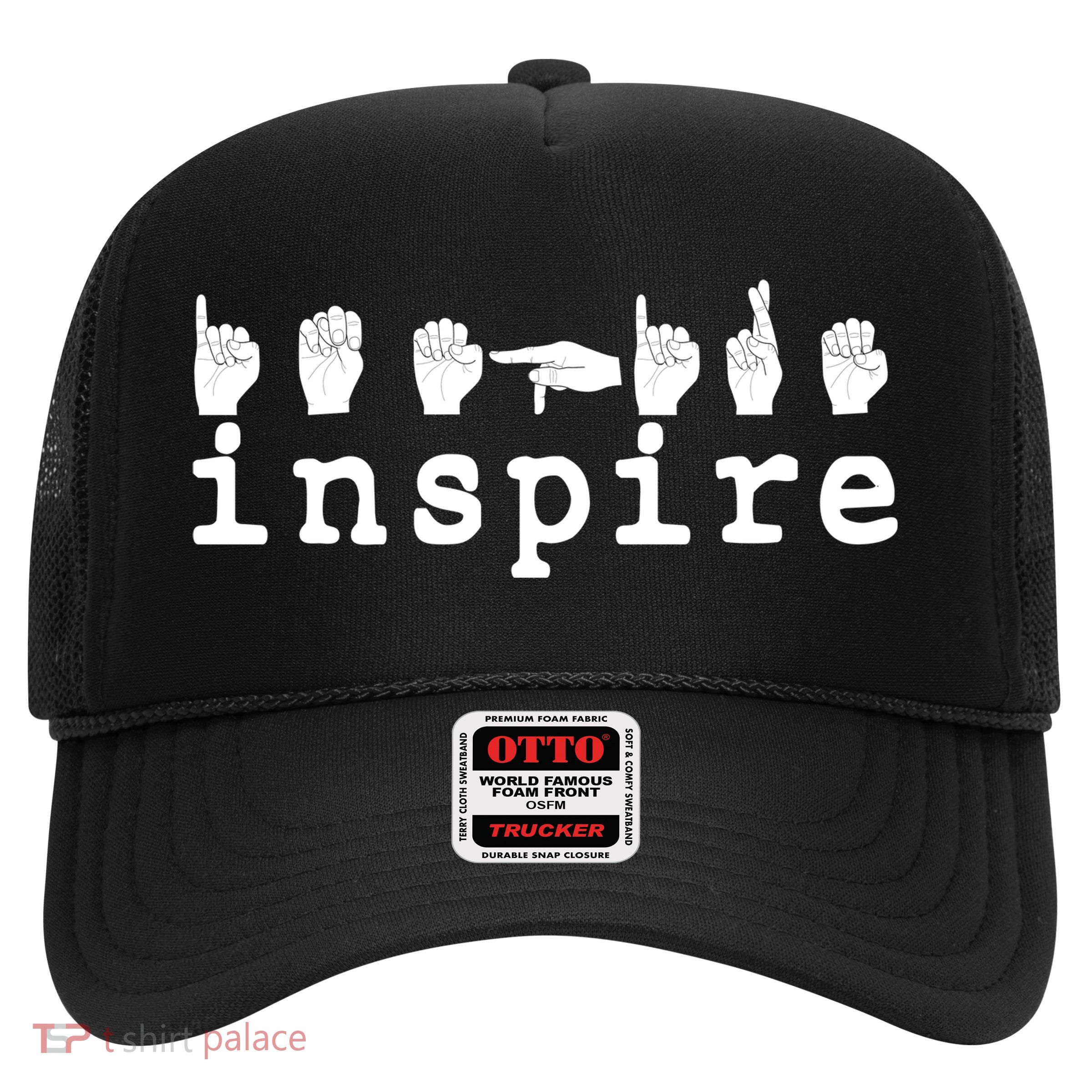 ASL Sign Langage Inspire Trucker Hat