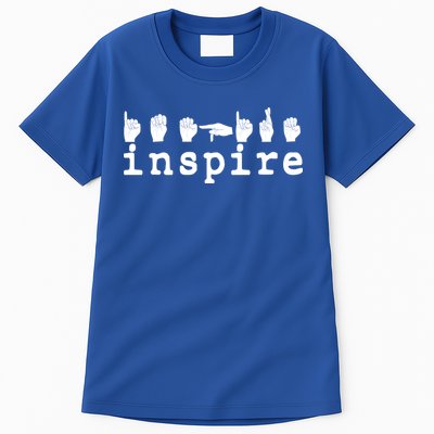 ASL Sign Langage Inspire Tall T-Shirt
