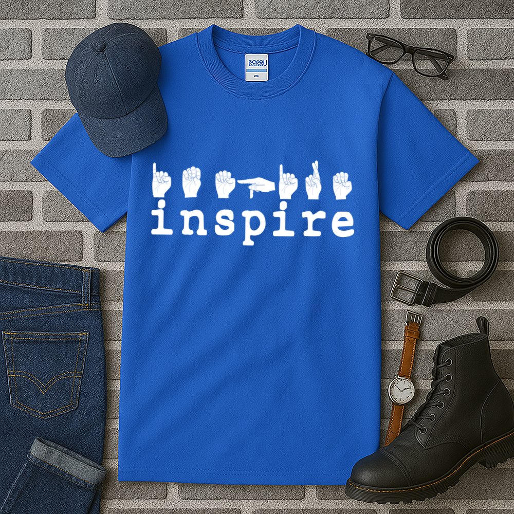 ASL Sign Langage Inspire Tall T-Shirt