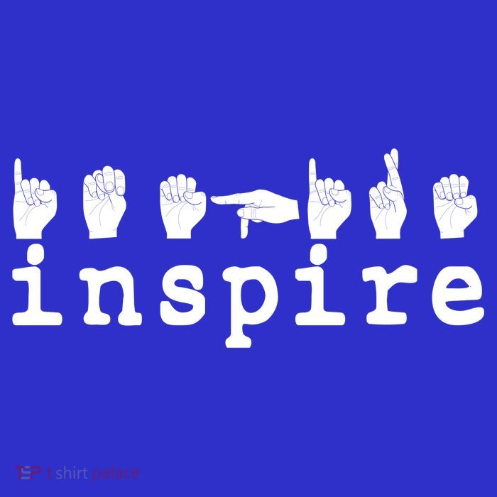 ASL Sign Langage Inspire Button