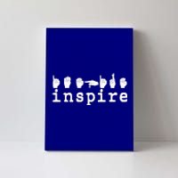 ASL Sign Langage Inspire Canvas