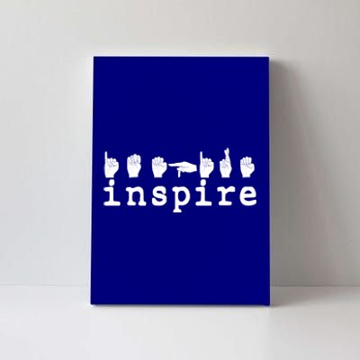 ASL Sign Langage Inspire Canvas