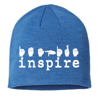 ASL Sign Langage Inspire Sustainable Beanie