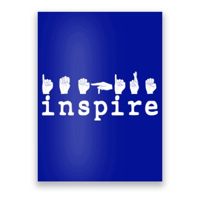 ASL Sign Langage Inspire Poster