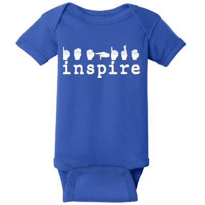 ASL Sign Langage Inspire Baby Bodysuit
