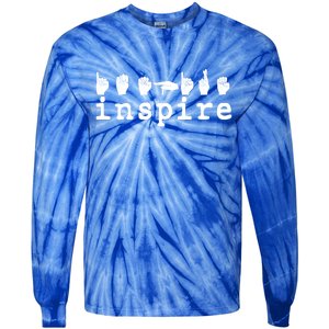 ASL Sign Langage Inspire Tie-Dye Long Sleeve Shirt