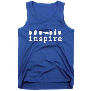 ASL Sign Langage Inspire Tank Top