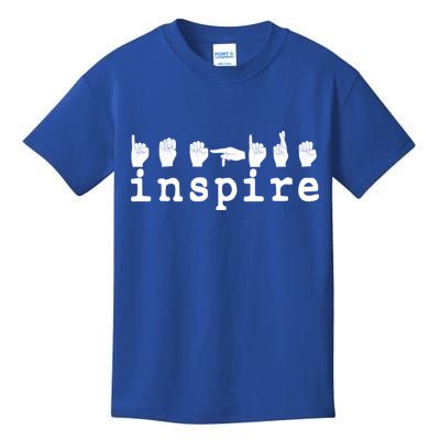 ASL Sign Langage Inspire Kids T-Shirt