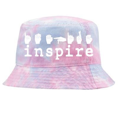 ASL Sign Langage Inspire Tie-Dyed Bucket Hat