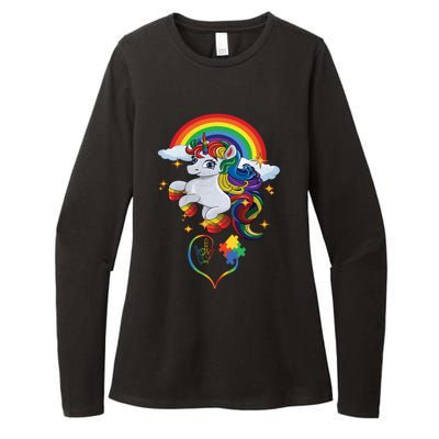 Autism Sign Language Asl Puzzle Be Kind Teacher Unicorn Gift Womens CVC Long Sleeve Shirt