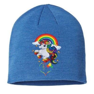 Autism Sign Language Asl Puzzle Be Kind Teacher Unicorn Gift Sustainable Beanie