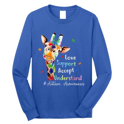 Autism Shirt Love Accept Support Autistic Autism Awareness Long Sleeve Shirt