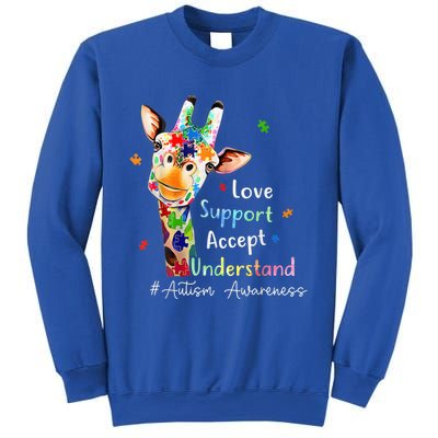 Autism Shirt Love Accept Support Autistic Autism Awareness Sweatshirt