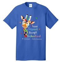 Autism Shirt Love Accept Support Autistic Autism Awareness Tall T-Shirt