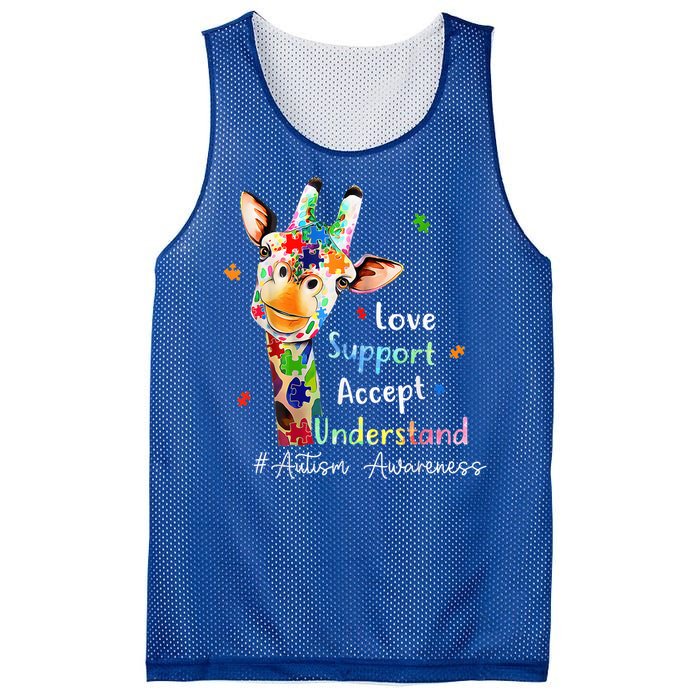 Autism Shirt Love Accept Support Autistic Autism Awareness Mesh Reversible Basketball Jersey Tank