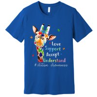 Autism Shirt Love Accept Support Autistic Autism Awareness Premium T-Shirt