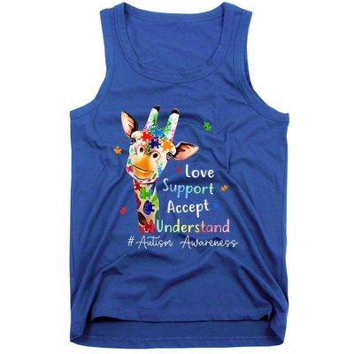 Autism Shirt Love Accept Support Autistic Autism Awareness Tank Top