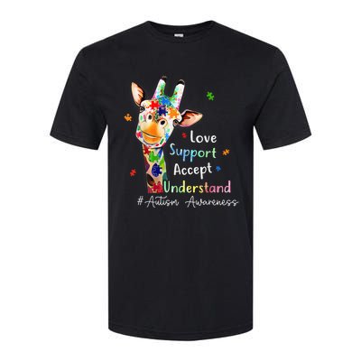 Autism Shirt Love Accept Support Autistic Autism Awareness Softstyle CVC T-Shirt