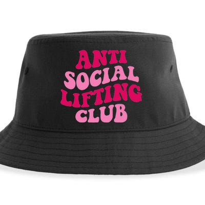 Anti Social Lifting Club Funny Sustainable Bucket Hat