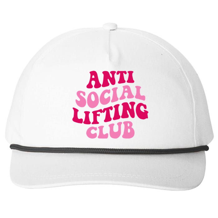 Anti Social Lifting Club Funny Snapback Five-Panel Rope Hat