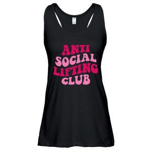 Anti Social Lifting Club Funny Ladies Essential Flowy Tank