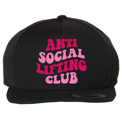 Anti Social Lifting Club Funny Wool Snapback Cap