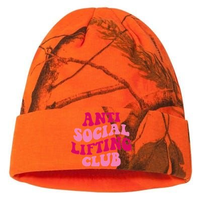 Anti Social Lifting Club Funny Kati Licensed 12" Camo Beanie