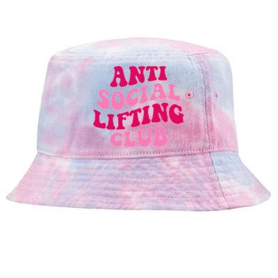 Anti Social Lifting Club Funny Tie-Dyed Bucket Hat