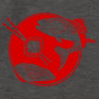 Anime Sushi Logo Salmon Sashimi Sushi Vector Backpack