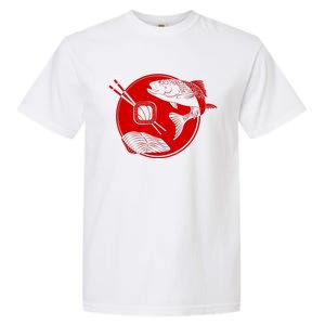 Anime Sushi Logo Salmon Sashimi Sushi Garment-Dyed Heavyweight T-Shirt