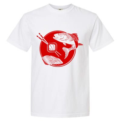 Anime Sushi Logo Salmon Sashimi Sushi Garment-Dyed Heavyweight T-Shirt
