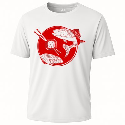 Anime Sushi Logo Salmon Sashimi Sushi Performance Shirt
