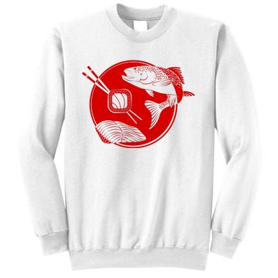 Anime Sushi Logo Salmon Sashimi Sushi Sweatshirt