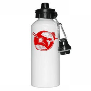 Anime Sushi Logo Salmon Sashimi Sushi Aluminum Water Bottle 