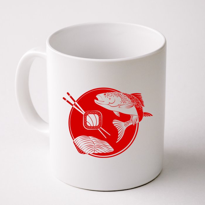 Anime Sushi Logo Salmon Sashimi Sushi Mug