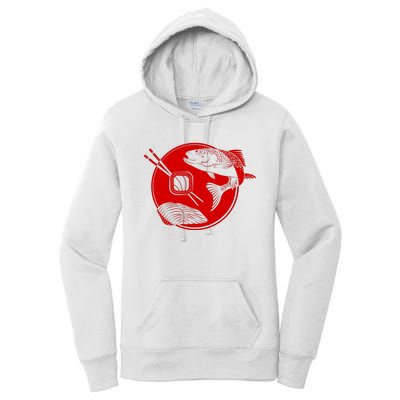 Anime Sushi Logo Salmon Sashimi Sushi Women's Pullover Hoodie