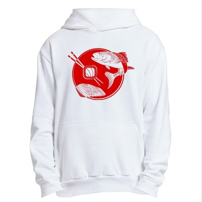 Anime Sushi Logo Salmon Sashimi Sushi Urban Pullover Hoodie