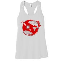 Anime Sushi Logo Salmon Sashimi Sushi Women's Racerback Tank