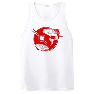 Anime Sushi Logo Salmon Sashimi Sushi PosiCharge Competitor Tank