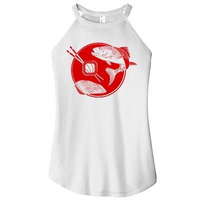 Anime Sushi Logo Salmon Sashimi Sushi Women's Perfect Tri Rocker Tank