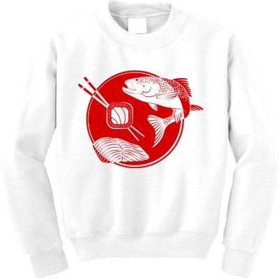 Anime Sushi Logo Salmon Sashimi Sushi Kids Sweatshirt