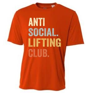 Anti Social Lifting Club Funny Deadlifter Deadlifting Meaningful Gift Cooling Performance Crew T-Shirt